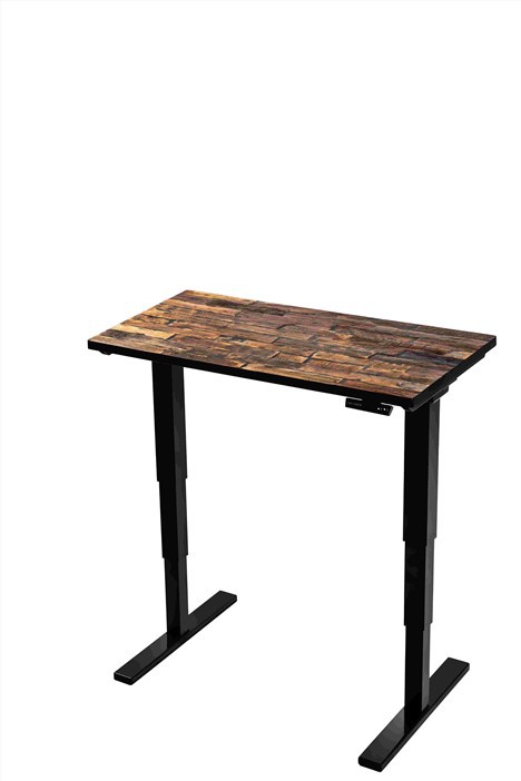 Old Elm Veneer Electric Lifting Desk