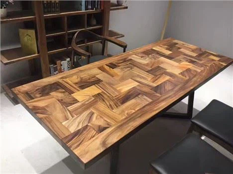 Tablero rectangular de madera maciza de nogal