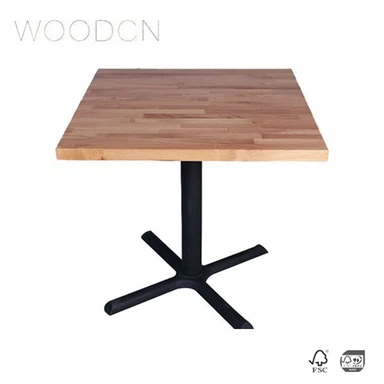 White Oak Carnice Block Estilo Mesa de Comedor Top