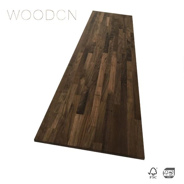 Kitchentop de madera maciza de nogal negro