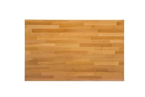 Tablero de escritorio de bloque de carnicero de madera de haya