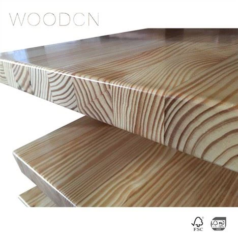 Encimera de bloque de carnicero de madera de pino