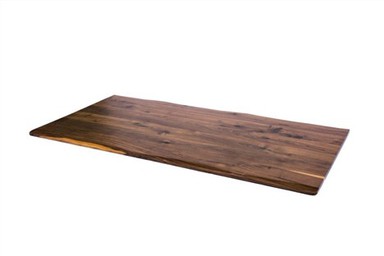 Escritorio elevador eléctrico de oficina Live Edge de nogal negro macizo 30x60x0.8 ''