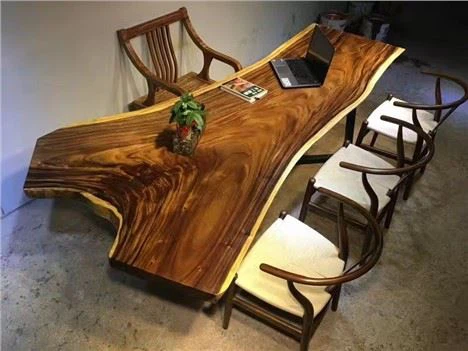Mesa de té de madera de nogal de América del Sur