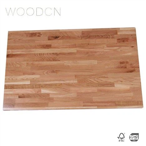 Tablero de mesa de madera de roble blanco para restaurante