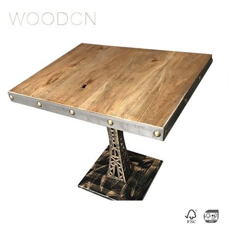 Tablero de mesa de centro de chapa de madera de roble blanco